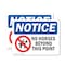 Signmission No Horses Beyond This Point Sign, Vinyl Decal, 10in W x 7in L, 2PK OS-2PACK-NS-D-710-L-14657 - alternate 1